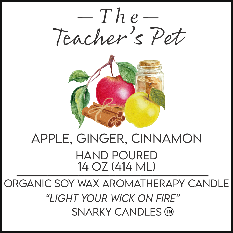 Teacher's Pet 14 oz Organic Soy Wax Candle