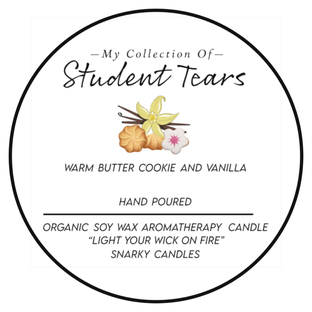 My Collection Of Student Tears 5 oz Organic Soy Way Candle