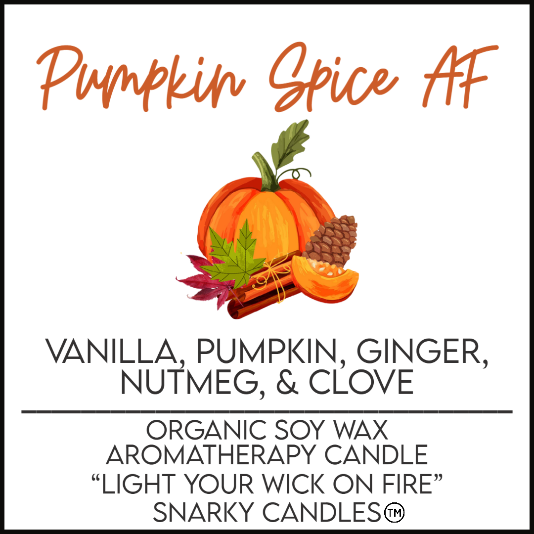 Pumpkin Spice Candle Label